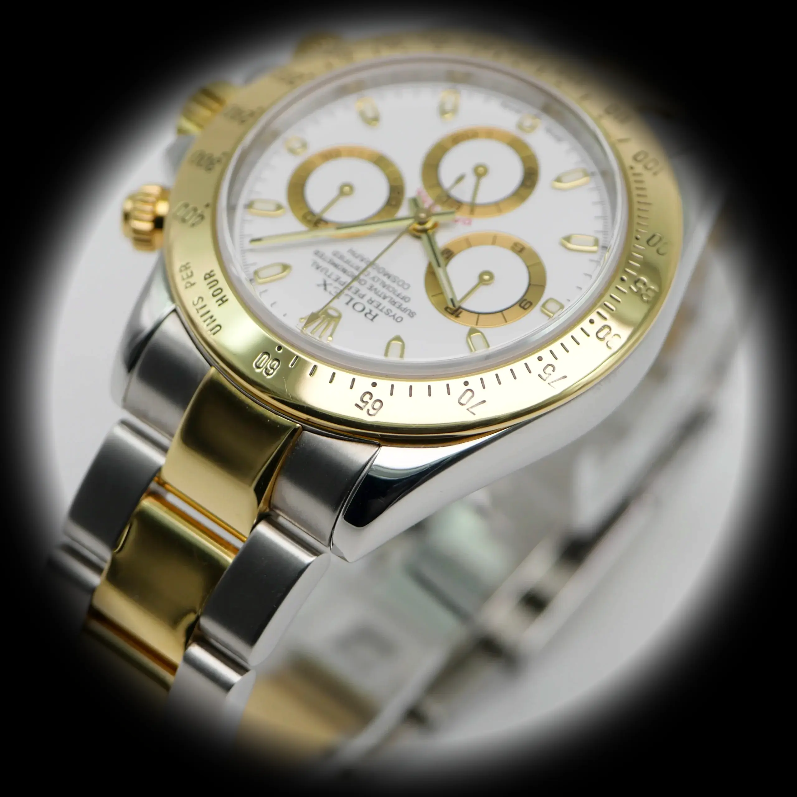 Rolex Daytona 116523 Swiss clone — side profile