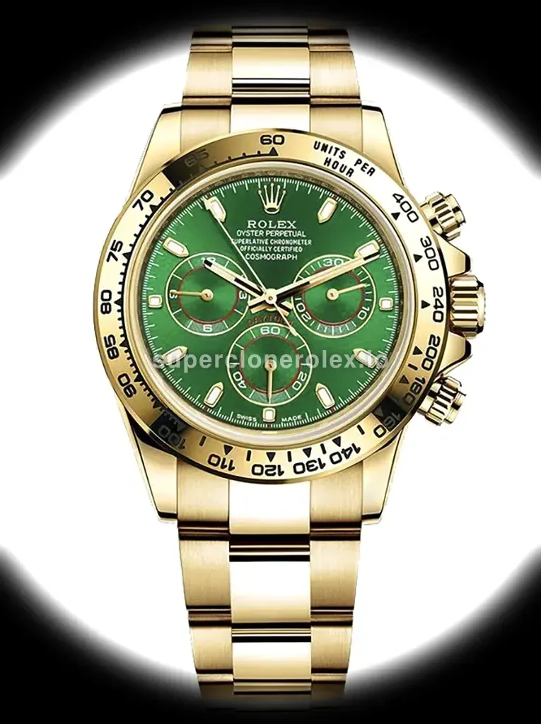 Rolex Daytona John Mayer Green Dial 116508 Yellow Gold replica watch