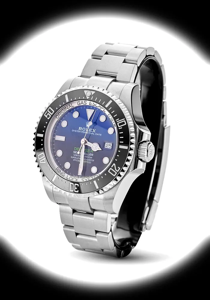 Rolex Deepsea 116660 James Cameron Swiss clone 44mm — dial close-up