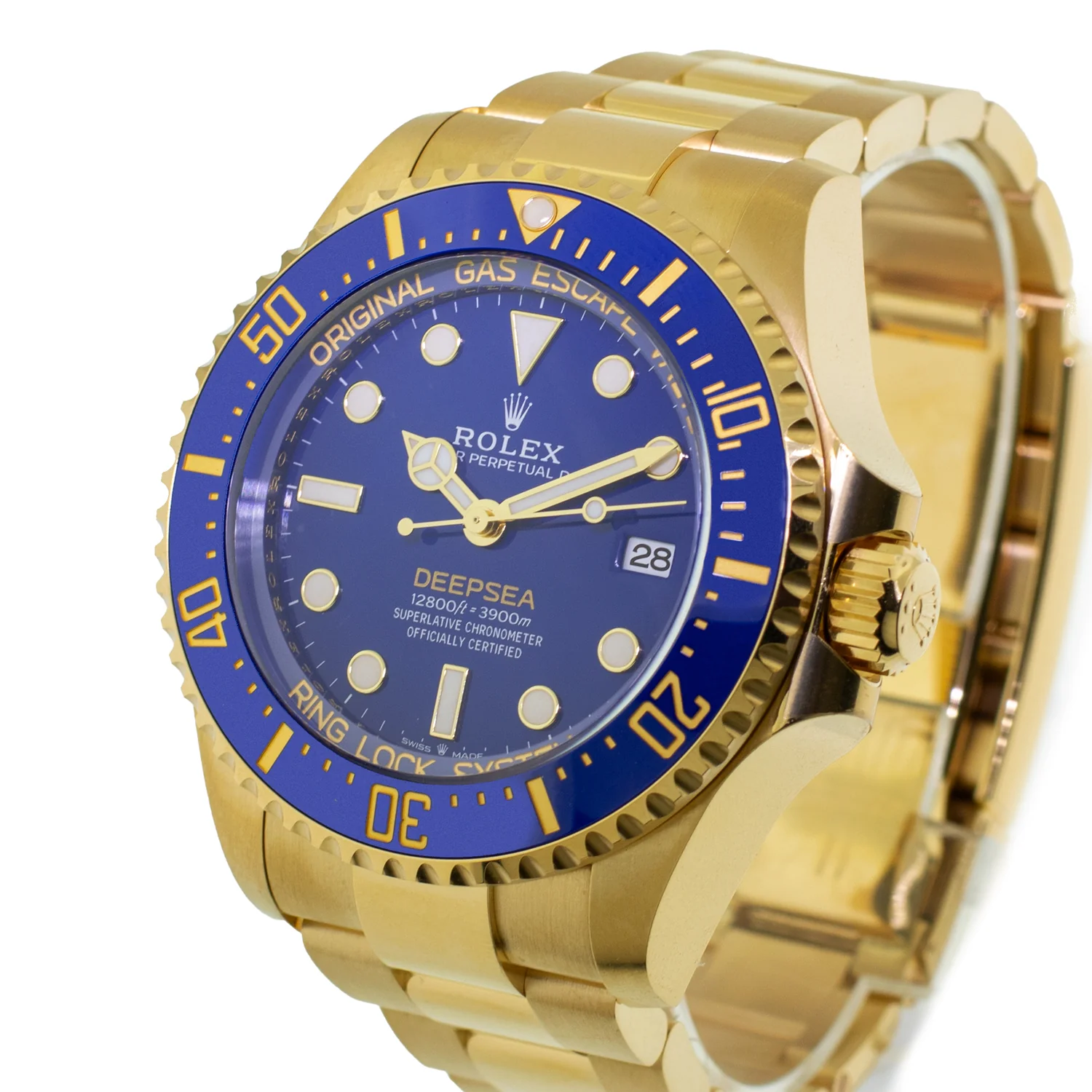 Deepsea 136668LB, 44mm, yellow gold plated case