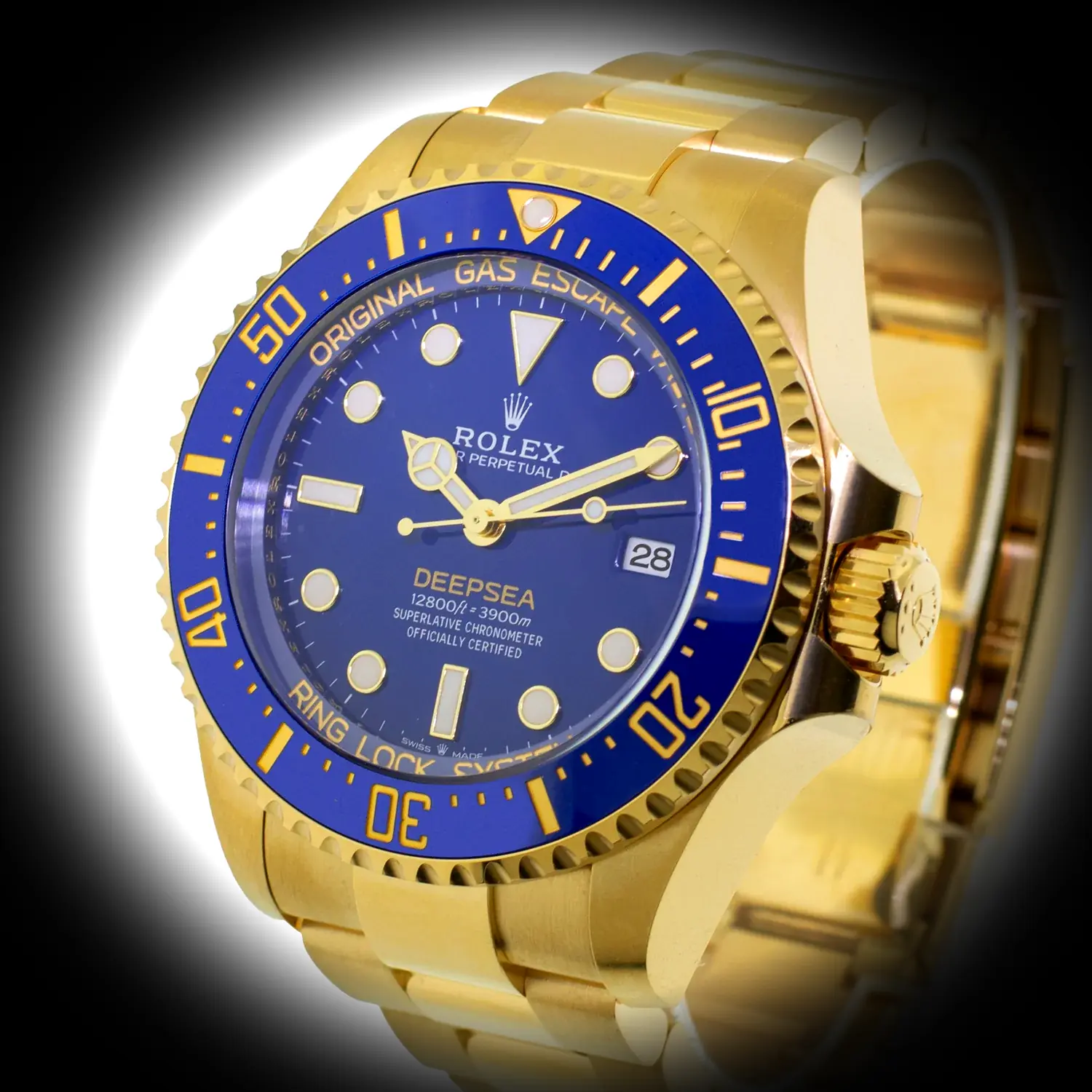Deepsea 136668LB superclone 44mm — dial close-up
