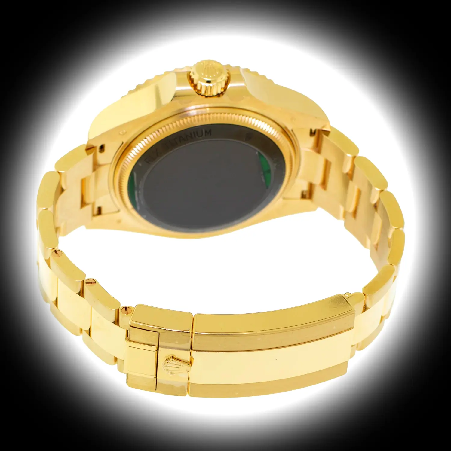 Deepsea 136668LB Swiss replica blue dial — angled view