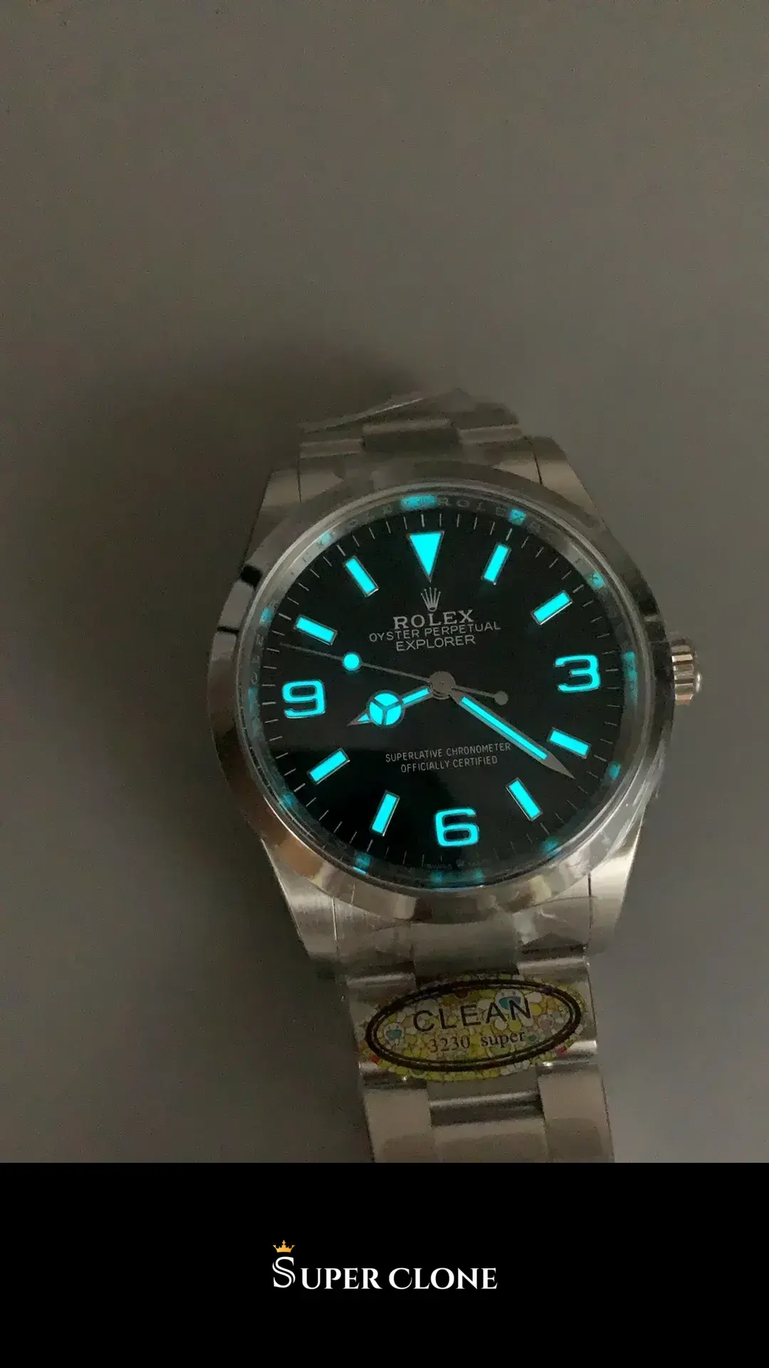 Explorer 124270, sapphire crystal, black dial