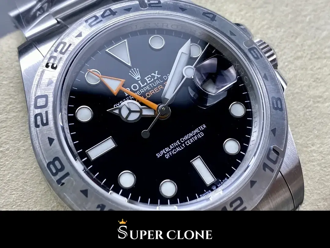 Rolex Explorer 226570, black dial, 904l steel case