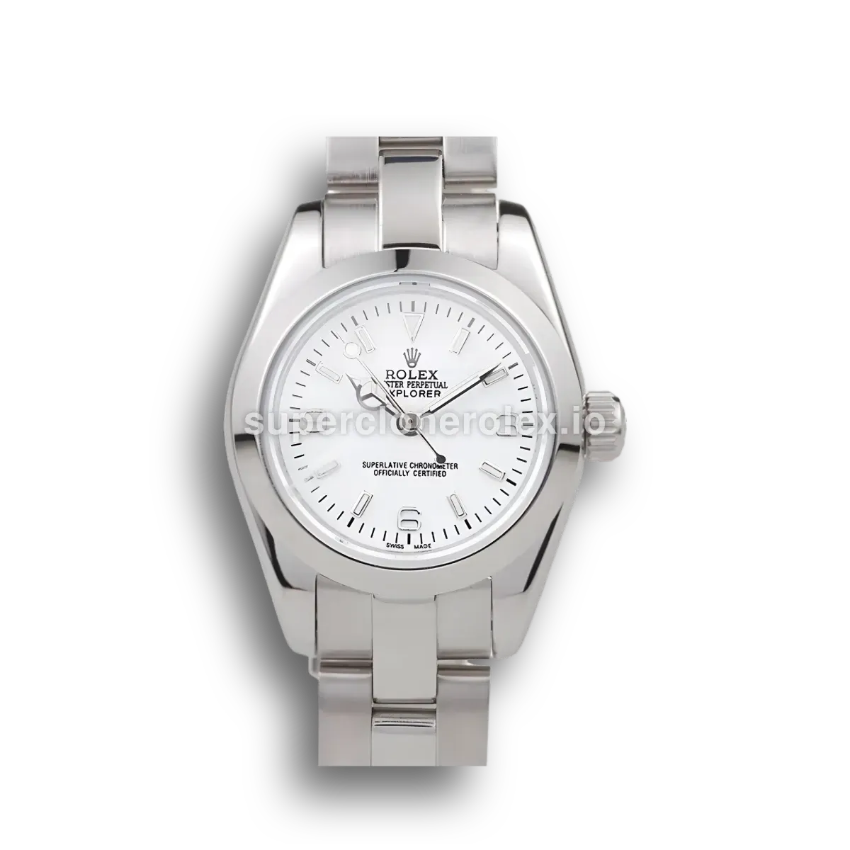 Explorer 98088 super clone white dial, front view