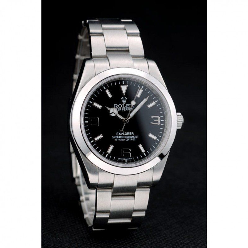Rolex Explorer 42002, stainless steel case, smooth bezel