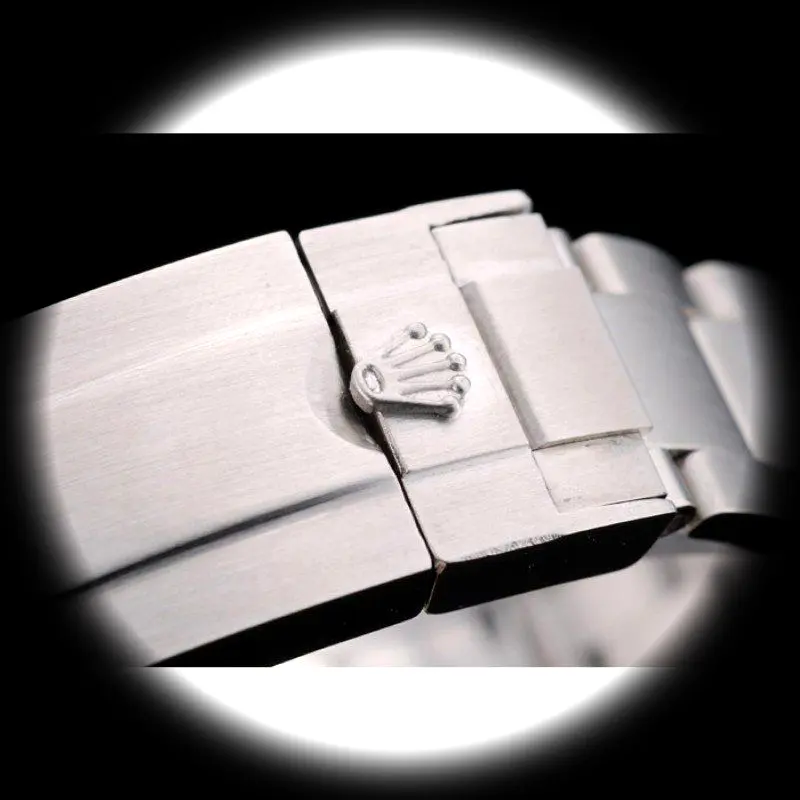 Explorer 42002 Swiss clone black dial — angled view