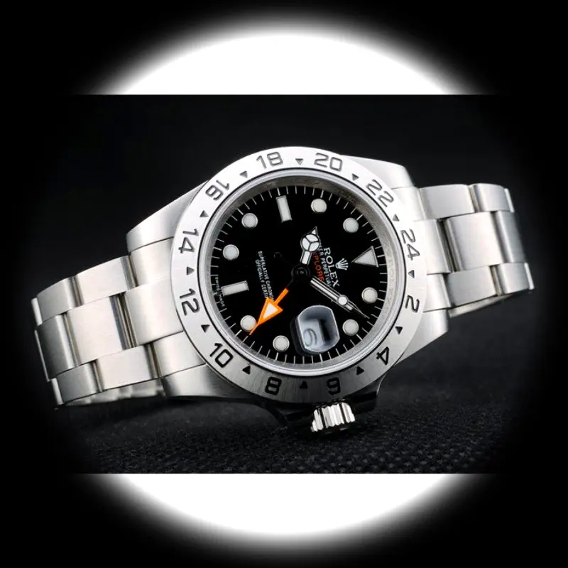 Explorer REP016820 Swiss clone black dial — caseback detail