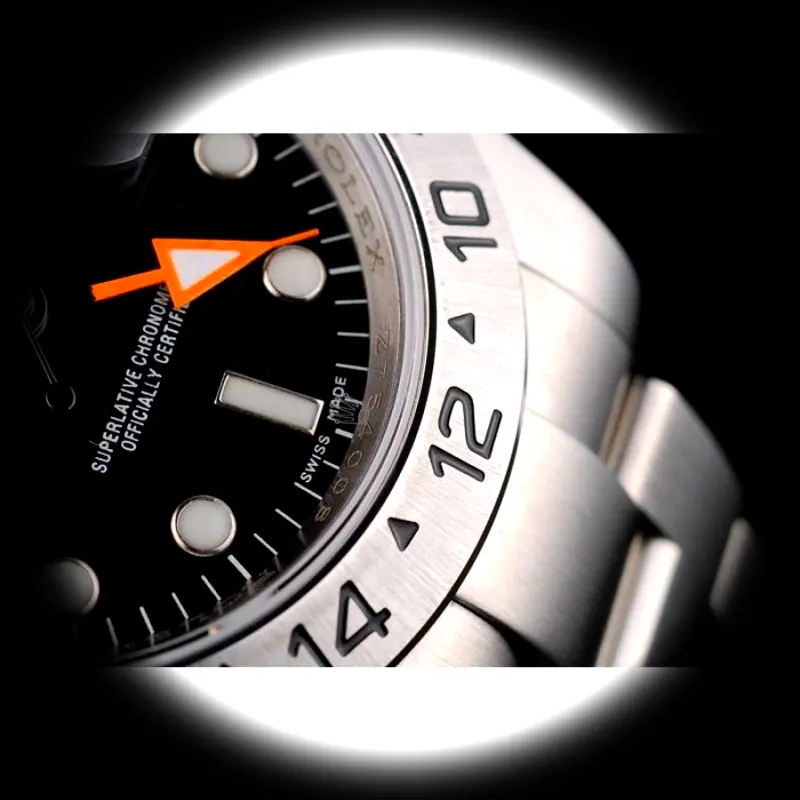 Explorer REP016820 1:1 super clone black dial — angled view