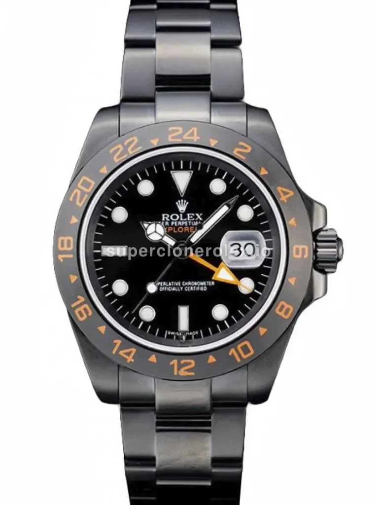 Explorer 98240 super clone black dial, front view