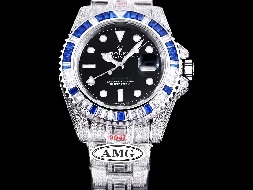 Rolex GMT-Master 116710BLNR swiss clone — side profile