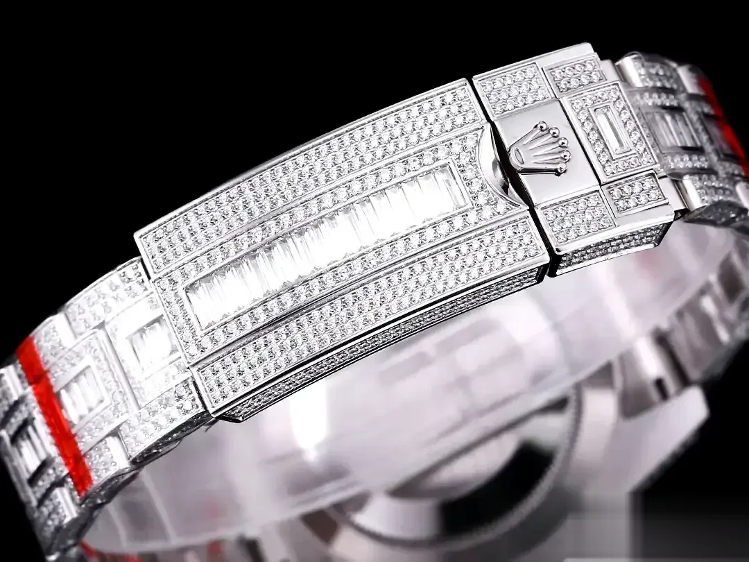GMT-Master 116710BLNR swiss clone 40mm — crown and case detail