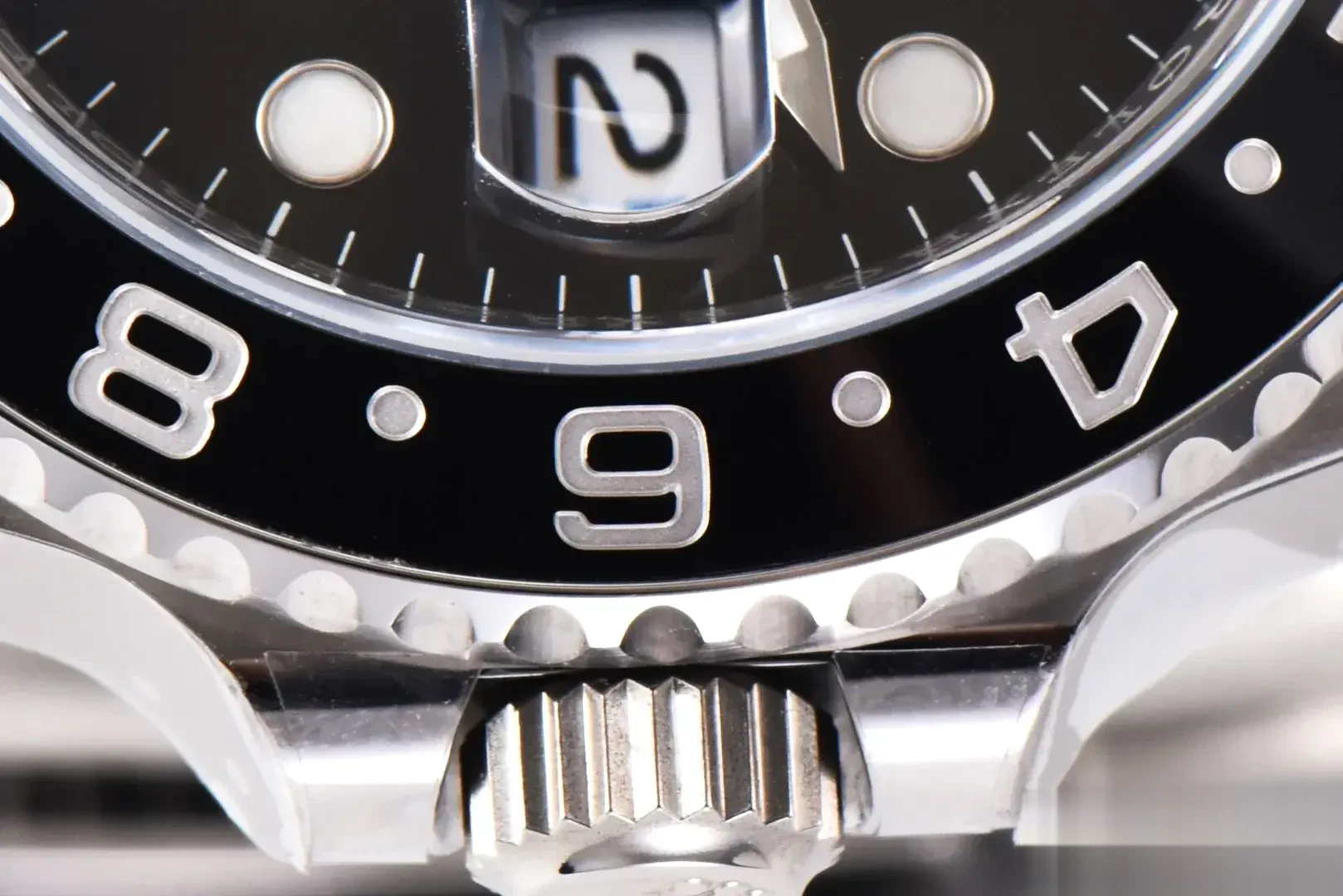 GMT-Master 116710LN swiss super clone black dial — caseback detail