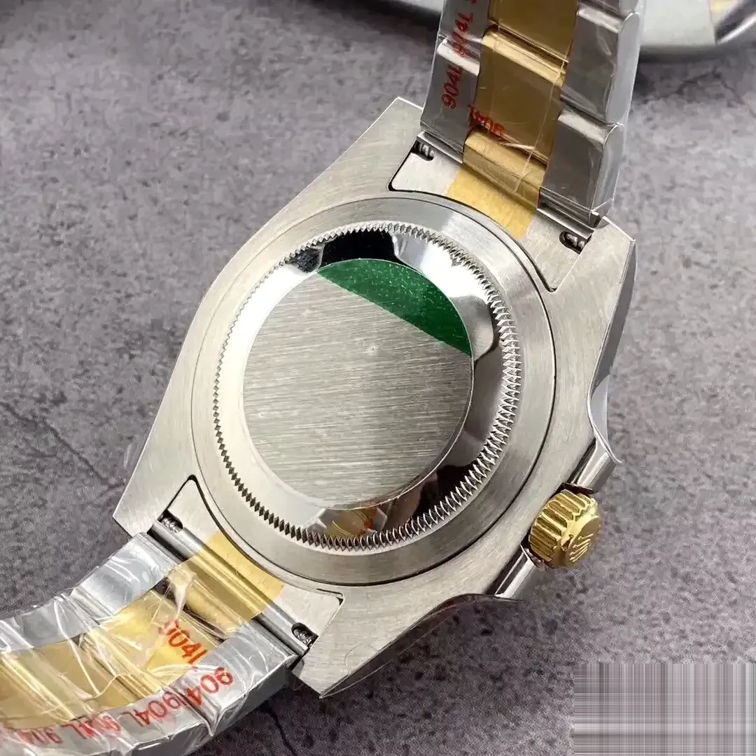GMT-Master 126710BLRO super clone black dial — angled view