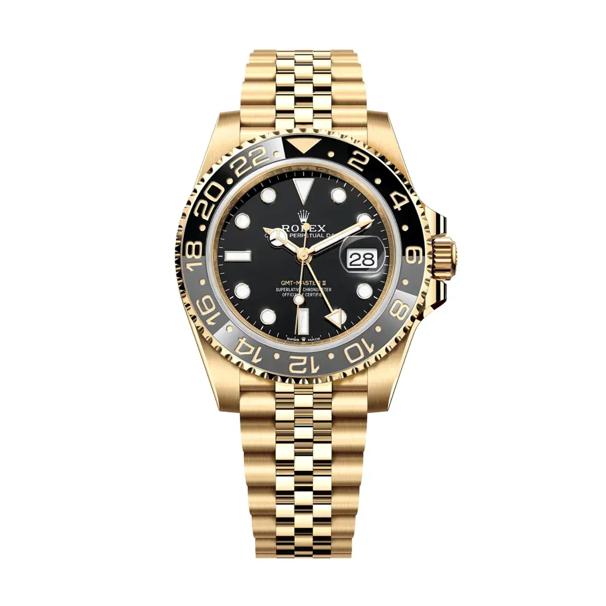 Rolex GMT-Master 126718GRNR super clone green dial — front view