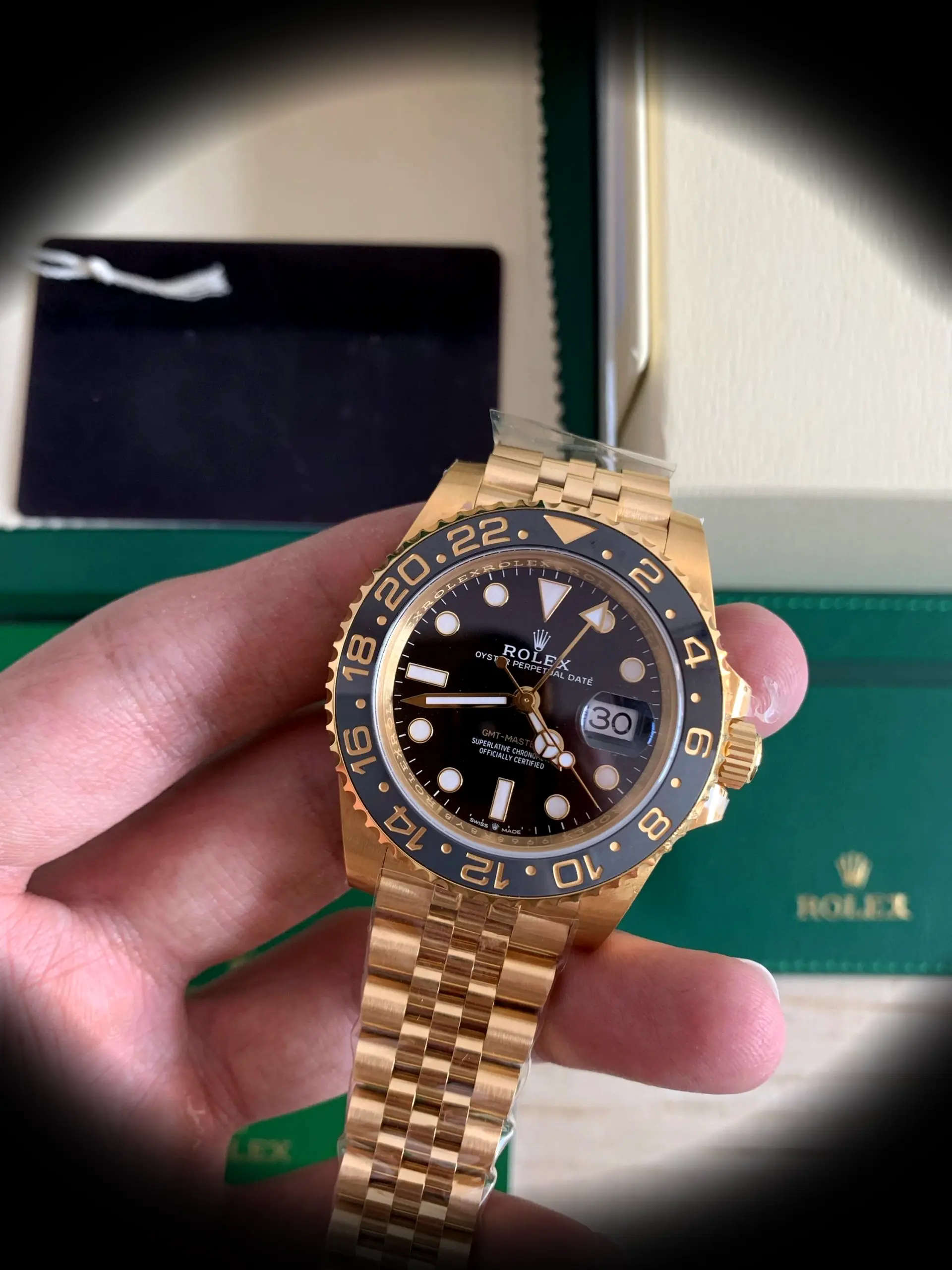 GMT-Master 126718GRNR 1:1 super clone 40mm — dial close-up