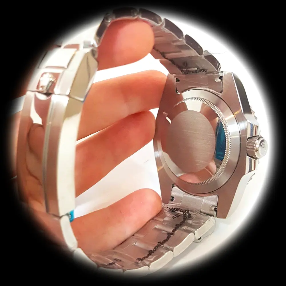 GMT-Master 16720 super clone black dial — caseback detail