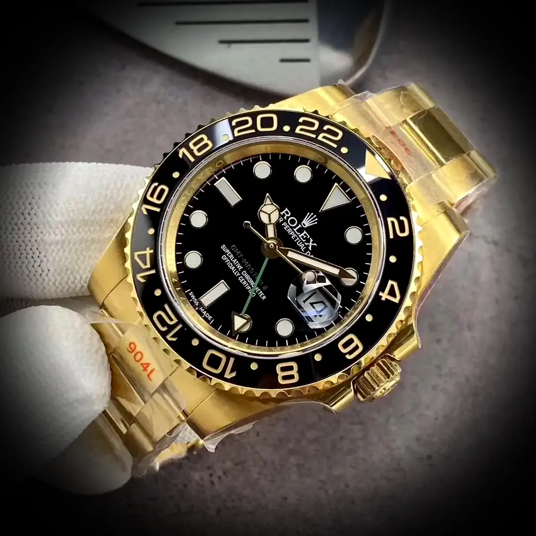 GMT-Master 126710BLRO-0001 Swiss clone black dial — caseback detail