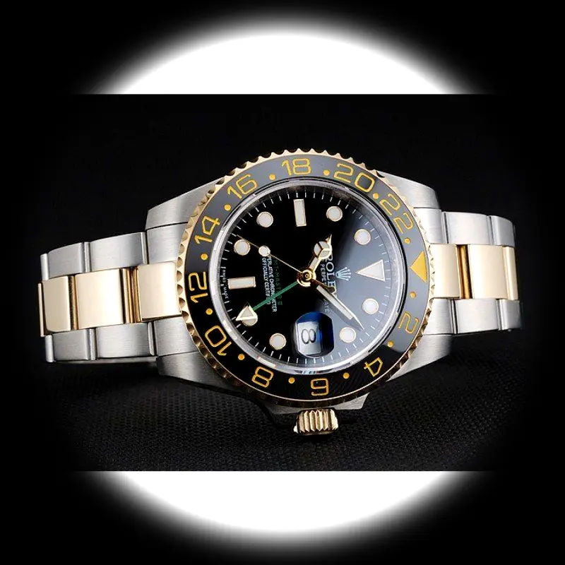 GMT-Master 80295 Swiss clone black dial — caseback detail