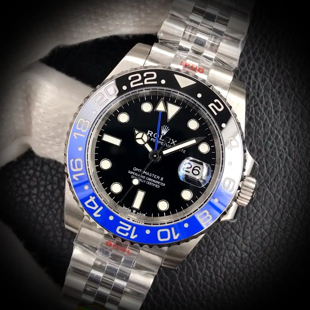 Rolex GMT-Master 126710 superclone black dial — caseback detail