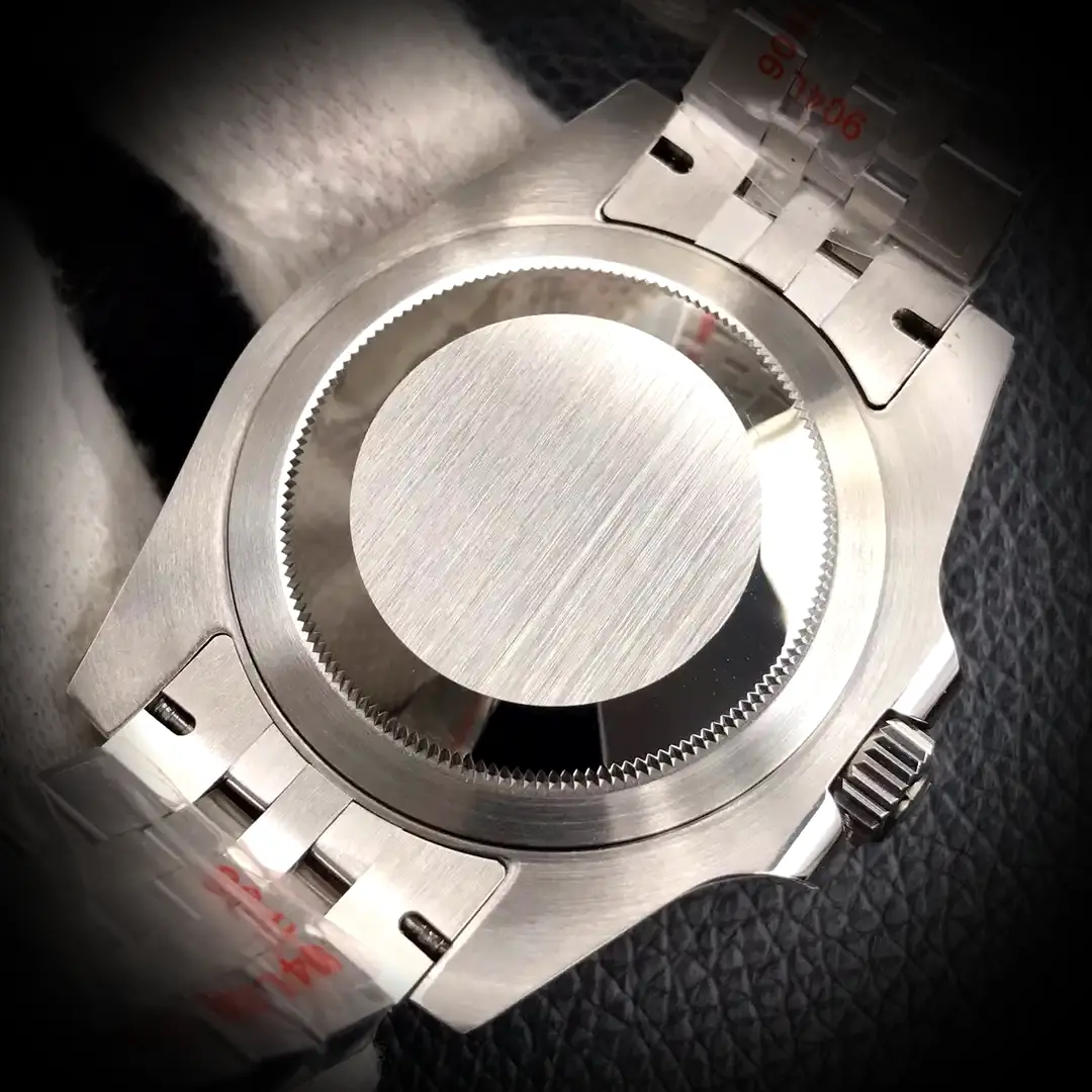 Rolex GMT-Master 126710 Swiss clone black dial — angled view