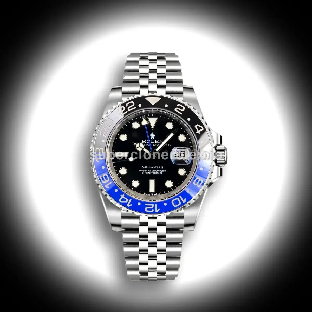 GMT-Master 126710 1:1 super clone black dial — front view