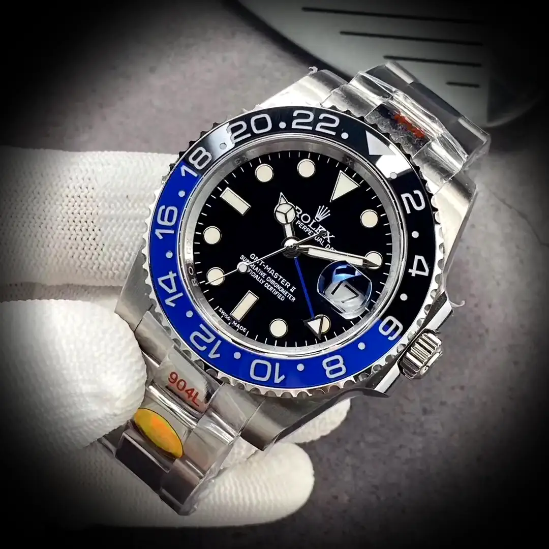 GMT-Master 126710BLRO super clone black dial — caseback detail