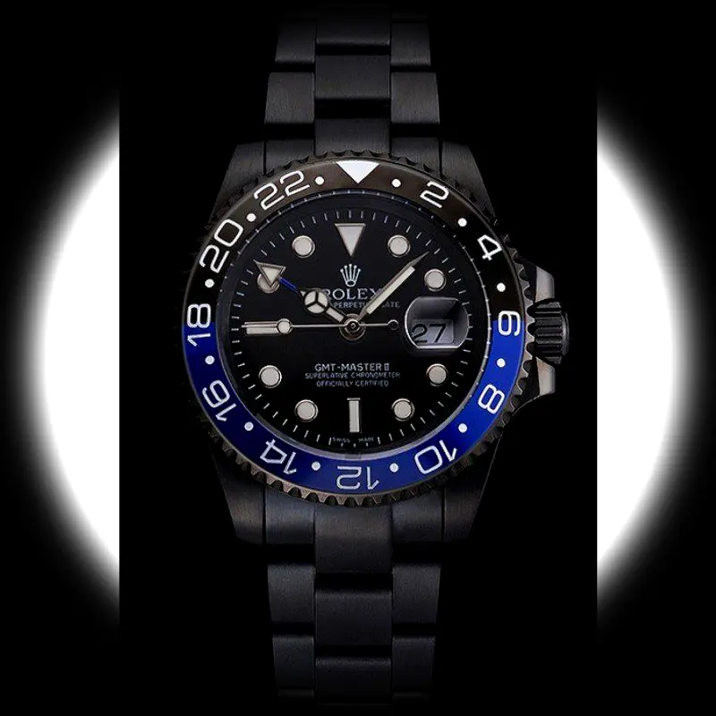 Rolex GMT-Master PR18239 Swiss replica 41mm — dial close-up