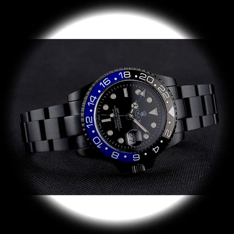 Rolex GMT-Master PR18239 superclone black dial — caseback detail