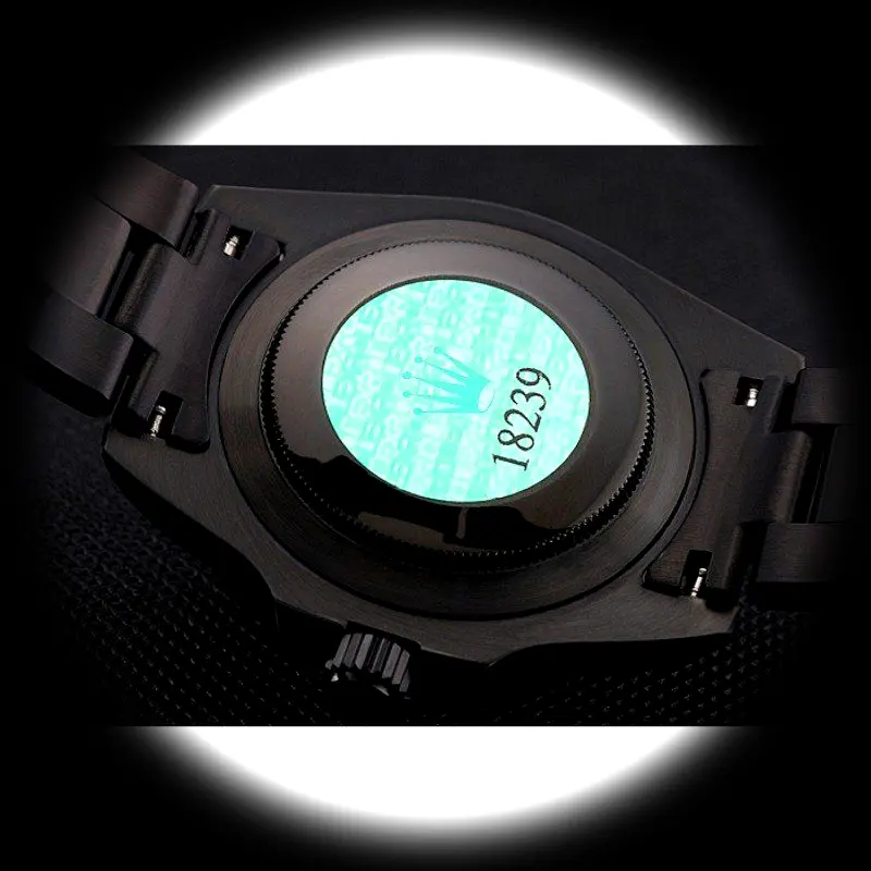 GMT-Master PR18239 Swiss replica black dial — bezel macro