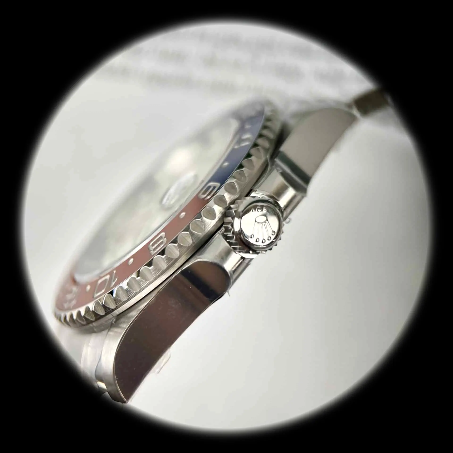 GMT-Master 126719BLRO Swiss clone — lume shot