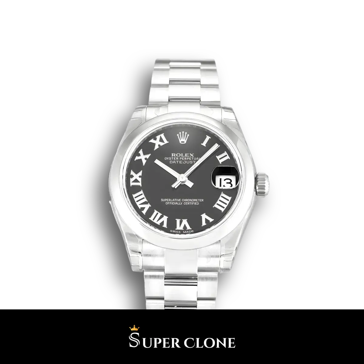 Rolex Lady-Datejust 178240 super clone, black dial, 31mm