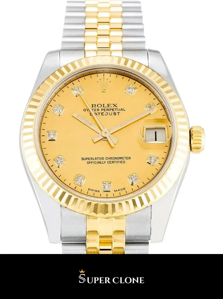 Lady-Datejust 178273, 31mm, stainless steel & yellow gold plated case