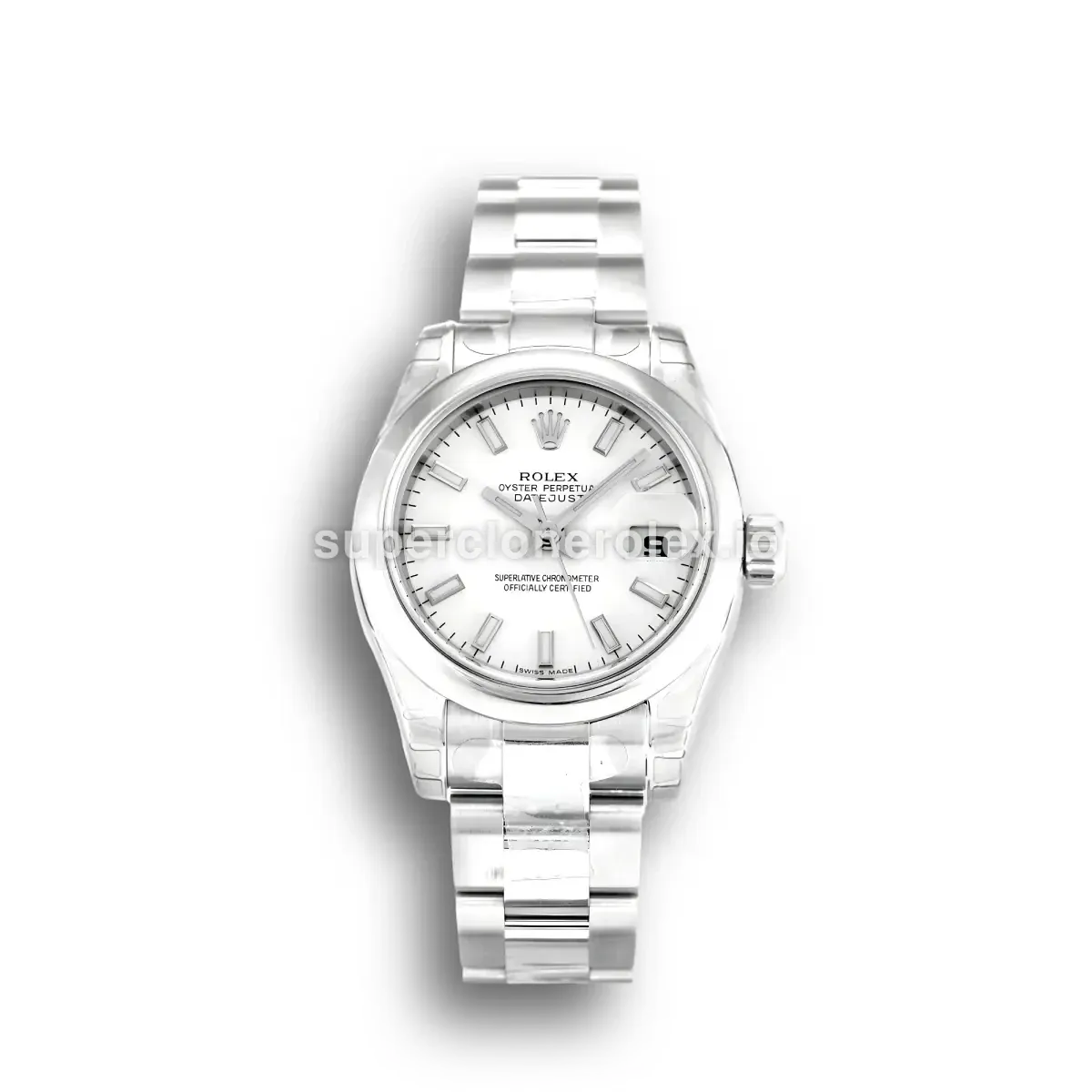 Rolex Lady-Datejust 179160 White Dial 26mm Stainless Steel replica watch