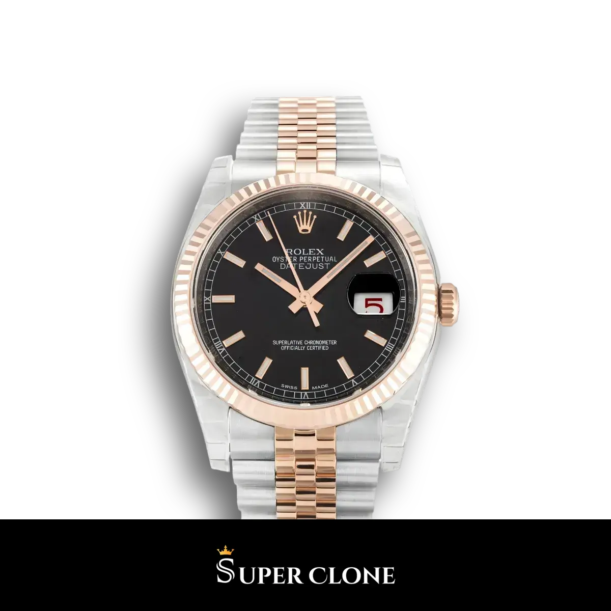 Rolex Lady-Datejust 179171 super clone, black dial, 36mm
