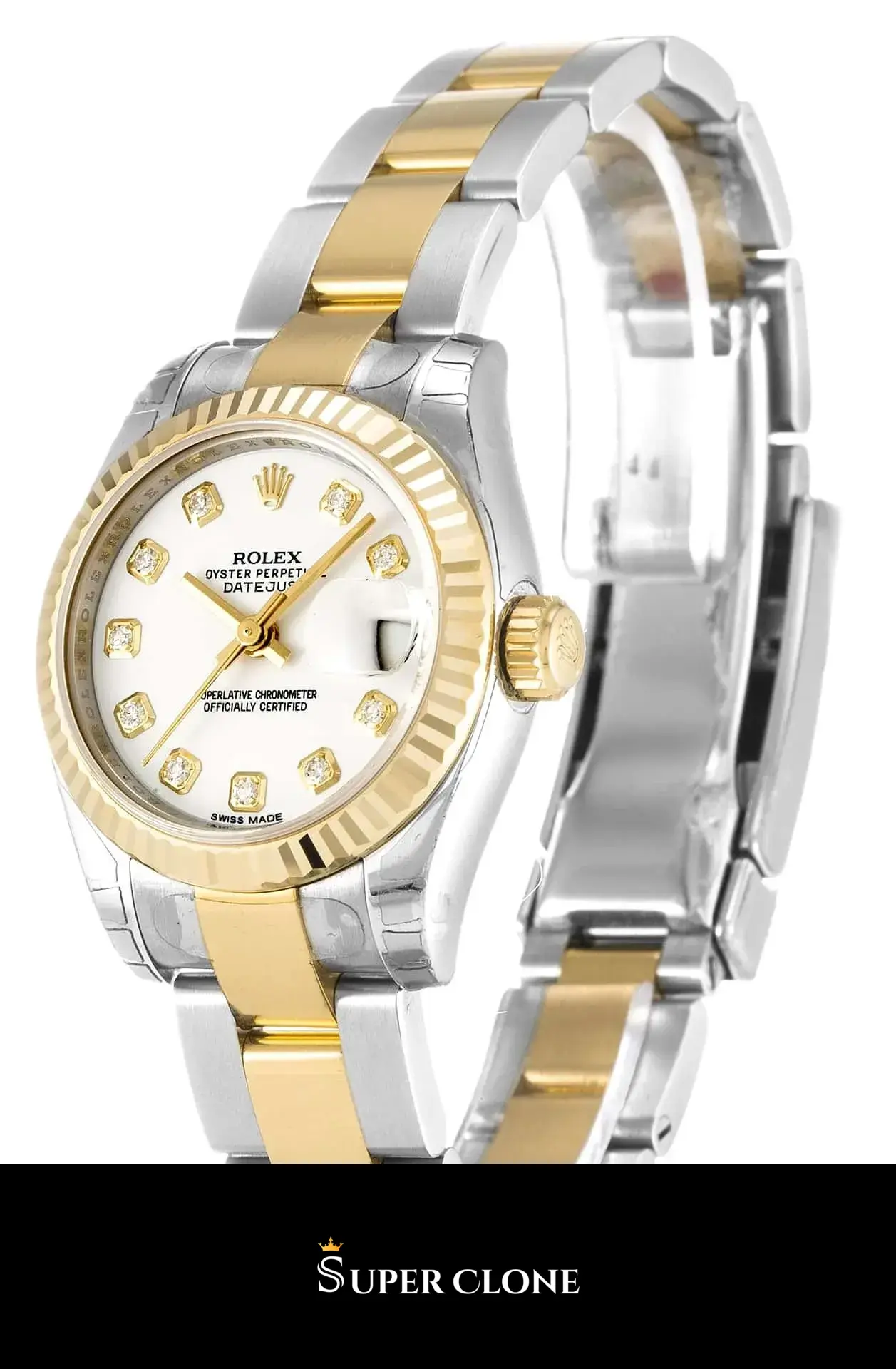 Lady-Datejust 179173, sapphire crystal, white dial