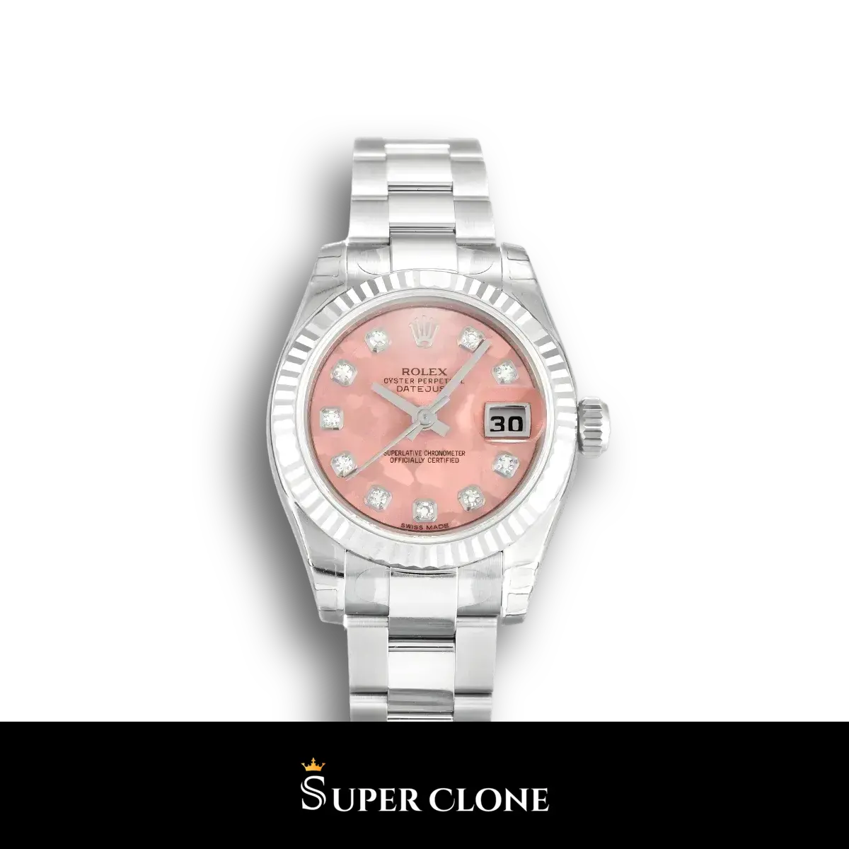 Rolex Lady Datejust 26mm Gold Dust Pink Dial 179174