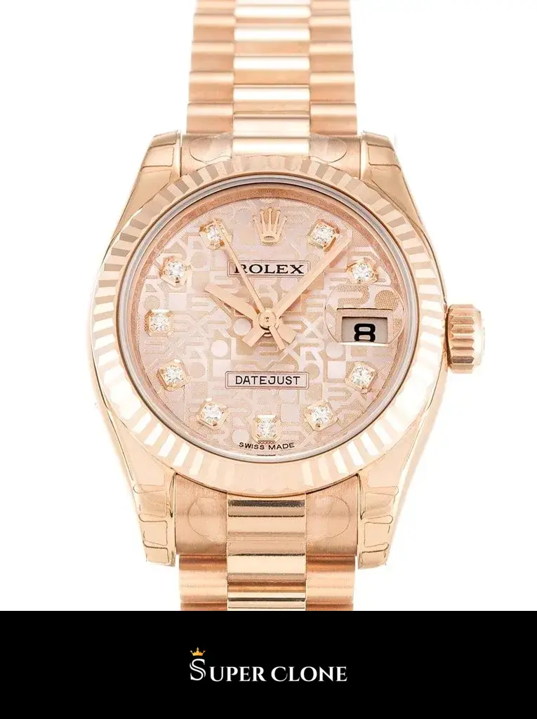 Lady-Datejust 179175, 26mm, rose gold plated case