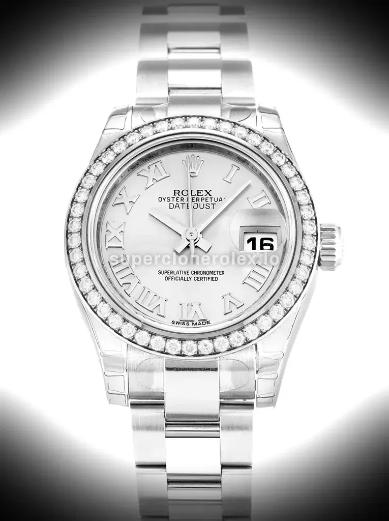 Rolex Lady Datejust 26mm Silver Dial 179384 replica watch