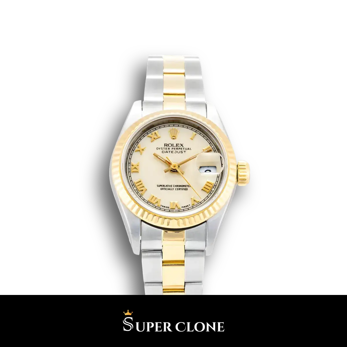 Rolex Lady-Datejust 69173 super clone, ivory dial, 26mm