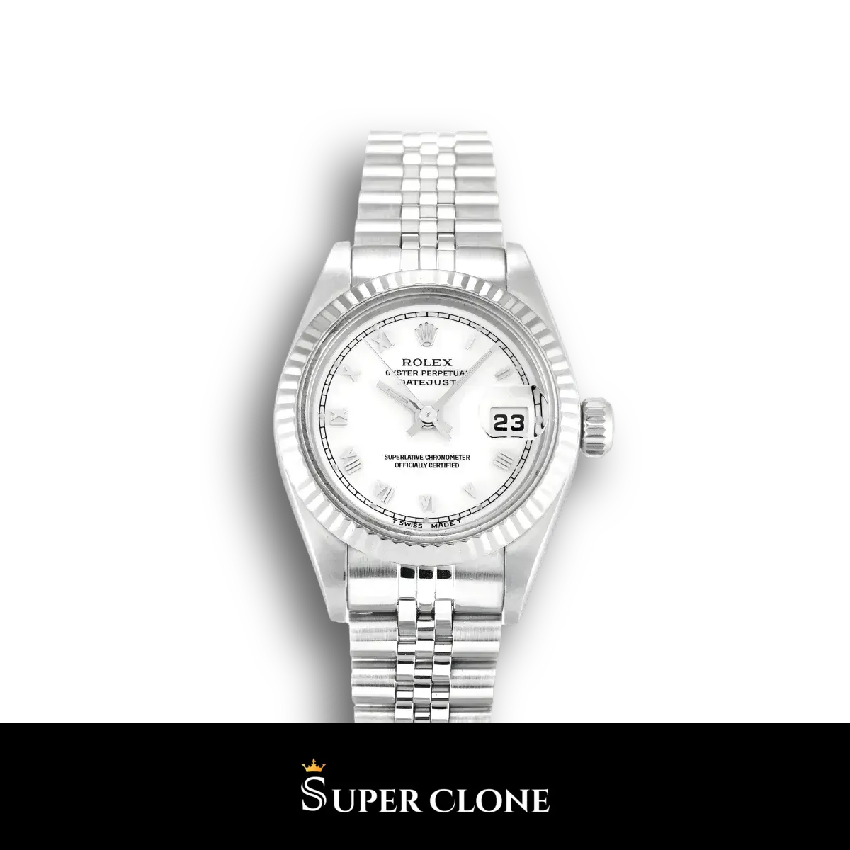 Lady-Datejust 69174 super clone, white dial, 26mm