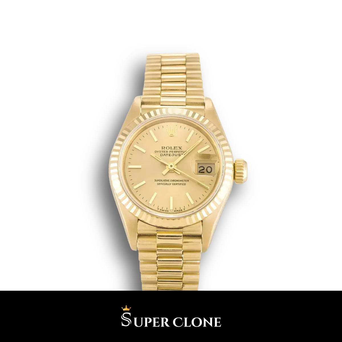 Rolex Lady-Datejust 69178 Champagne Dial 26mm Yellow Gold