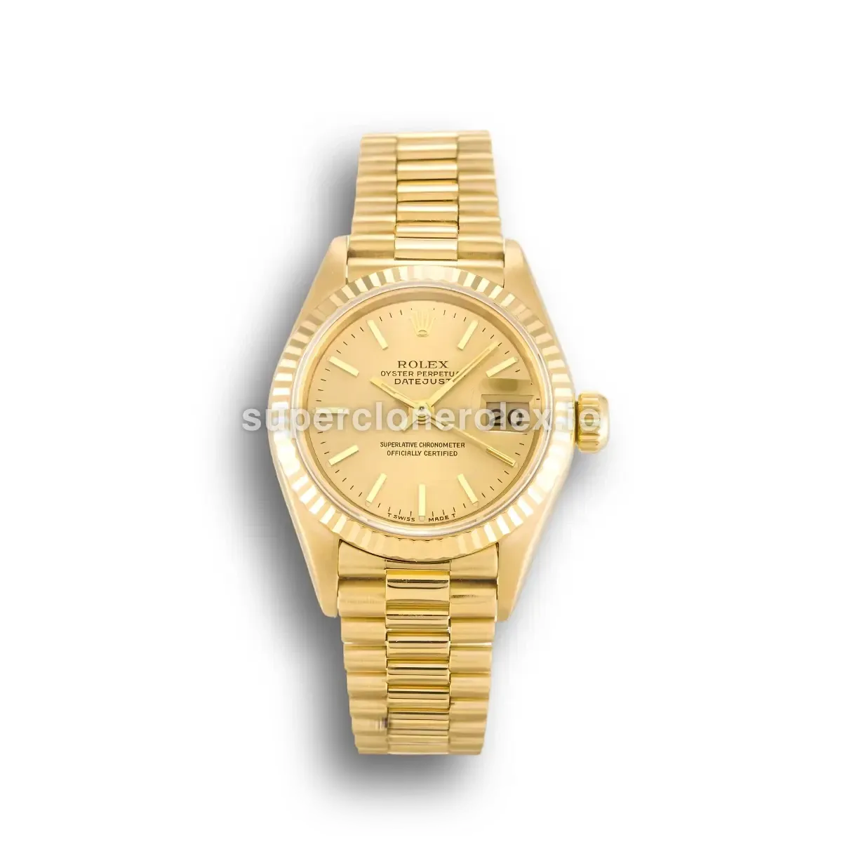 Rolex Lady-Datejust 69178 Champagne Dial 26mm Yellow Gold replica watch