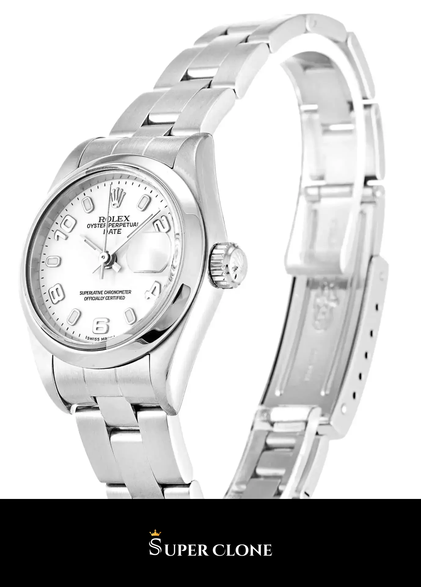 Lady-Datejust 79160, stainless steel case, fluted bezel