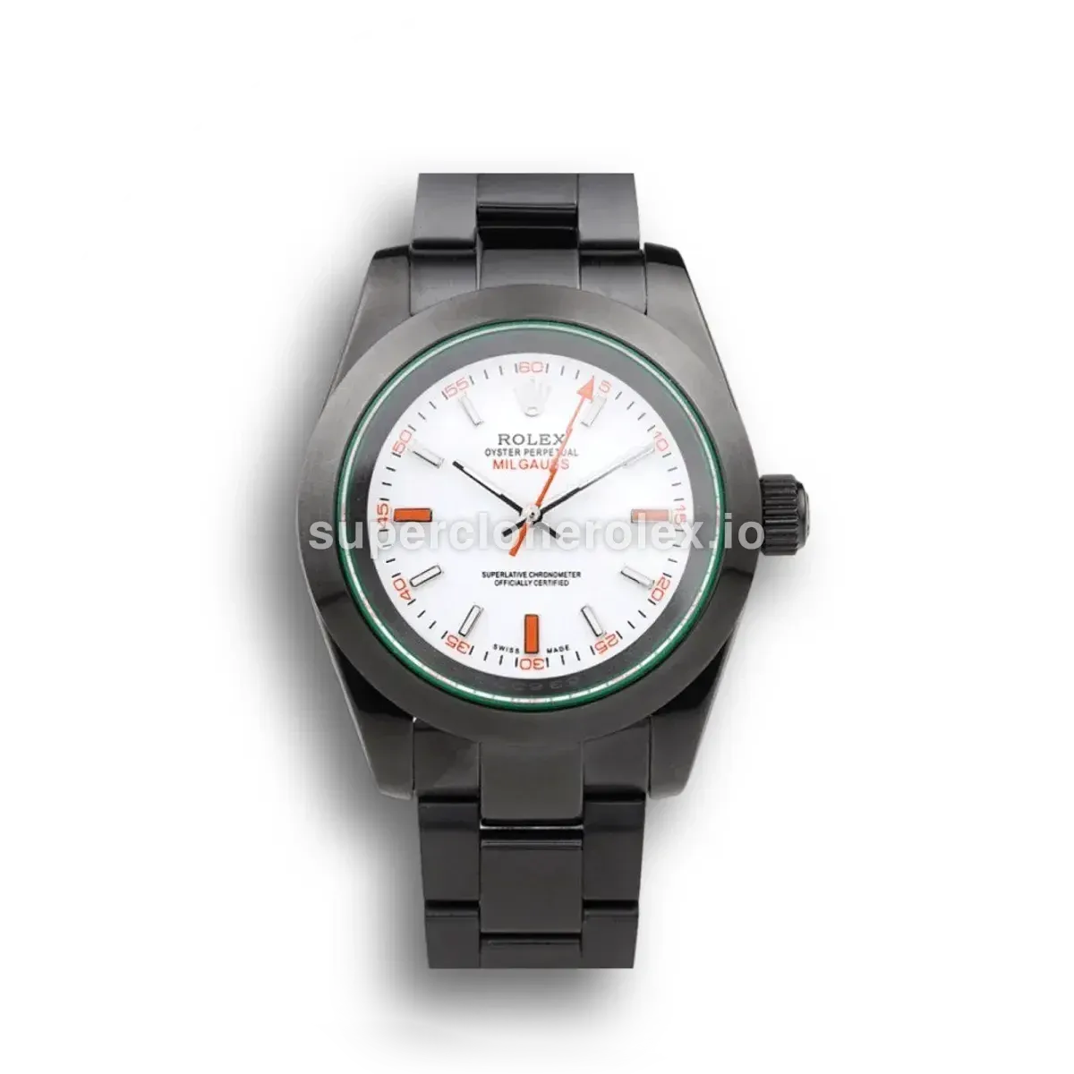 Rolex Milgauss 40mm White Dial SC116610 Steel Bracelet replica watch