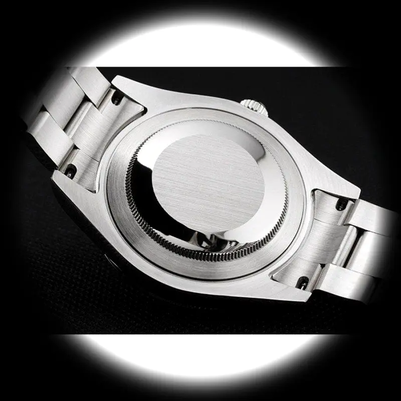 Milgauss REP016836 Swiss clone black dial — bezel macro