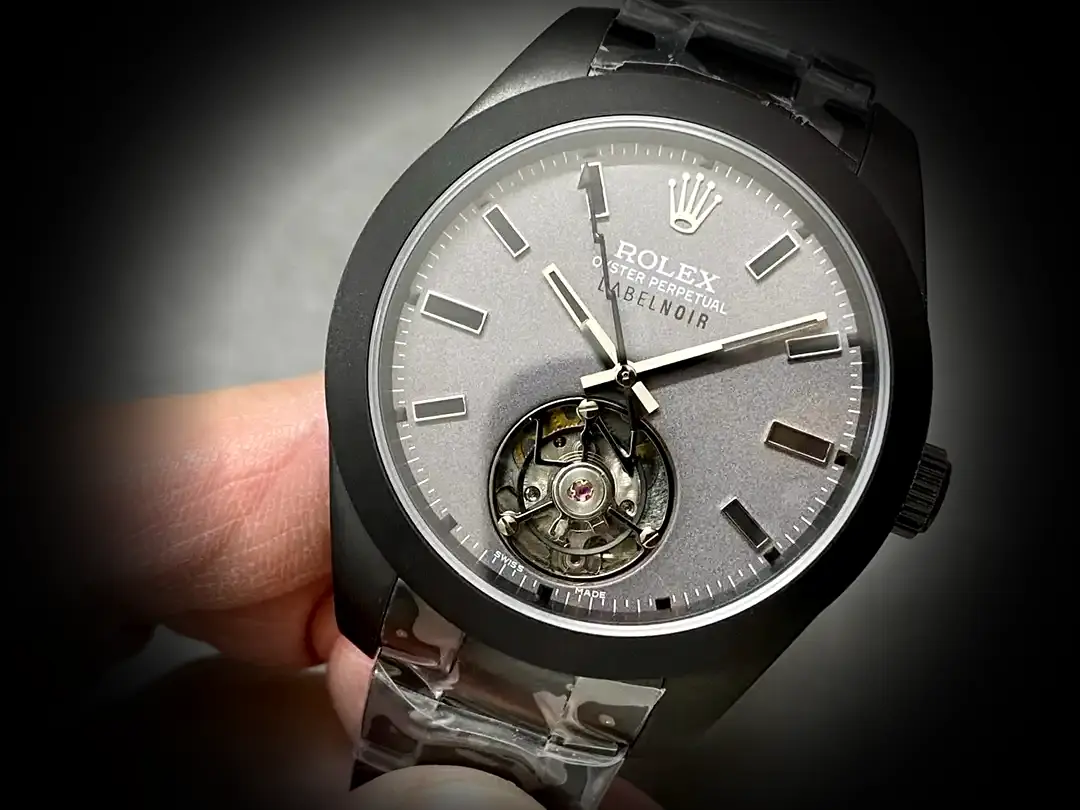 Rolex Milgauss SC116610 1:1 super clone silver dial — caseback detail