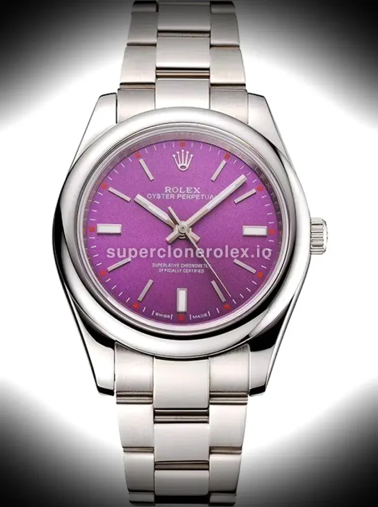 Rolex Oyster Perpetual Date 41mm Purple Dial Rep016834 replica watch