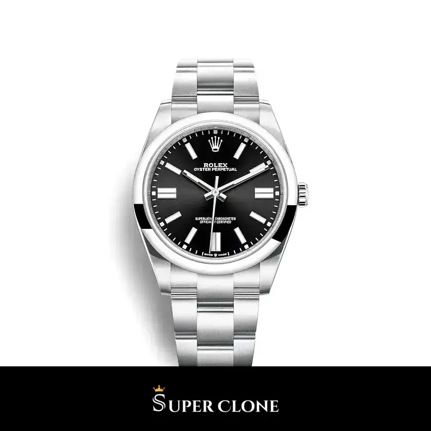 Rolex Oyster Perpetual Lady 34mm Black Dial 124200