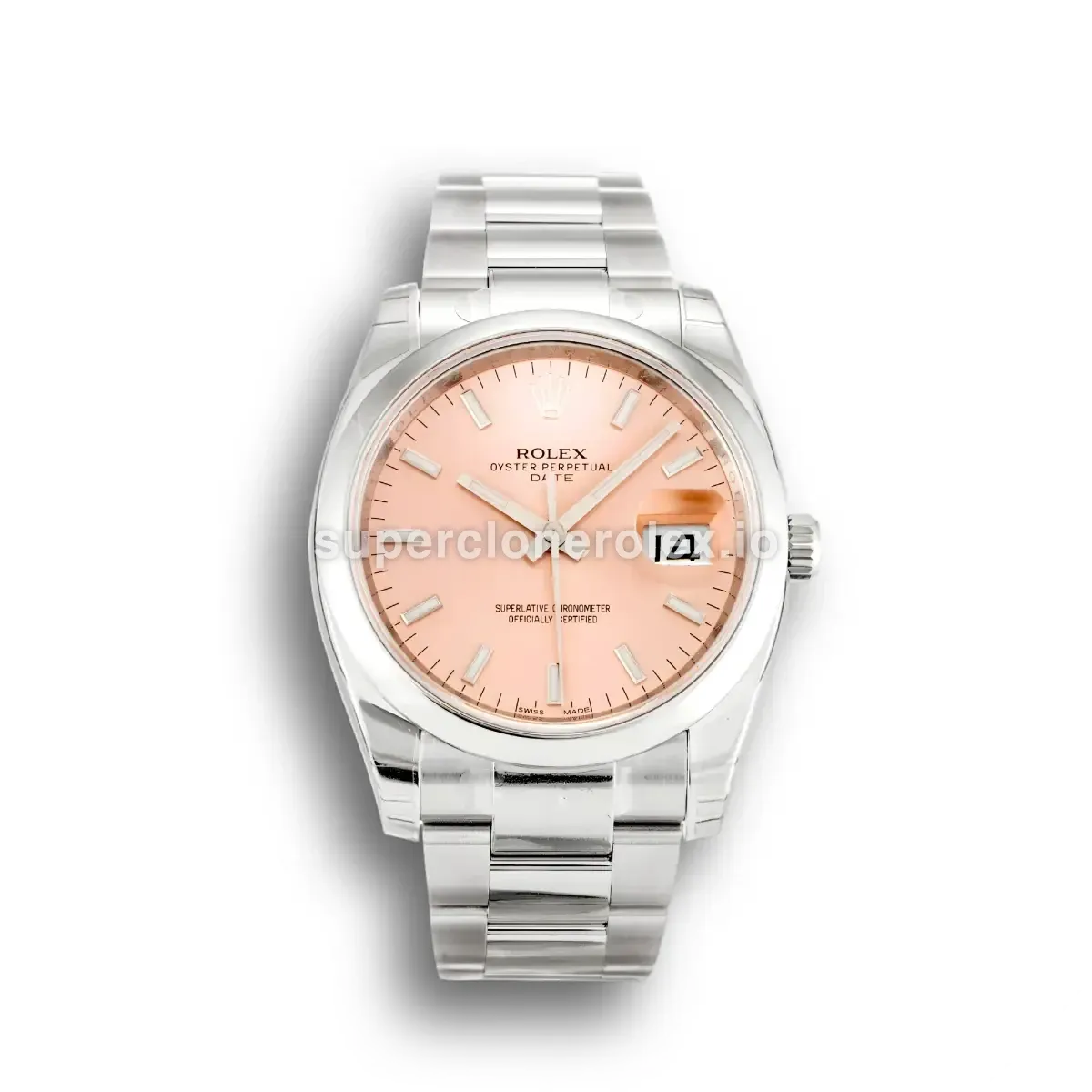 Rolex Oyster Perpetual 34mm Salmon Dial 115200 replica watch